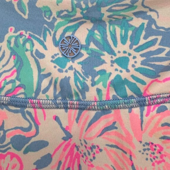 Lilly Pulitzer Luxletic Fionna Skort Skirt Pink Blue Lined Athletic Size M - Picture 11 of 11